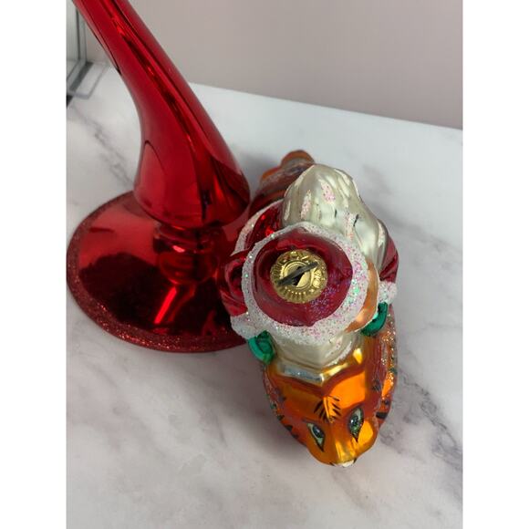 Christopher Radko Safari Santa Christmas Ornament Santa Claus Riding a Tiger - Picture 4 of 5